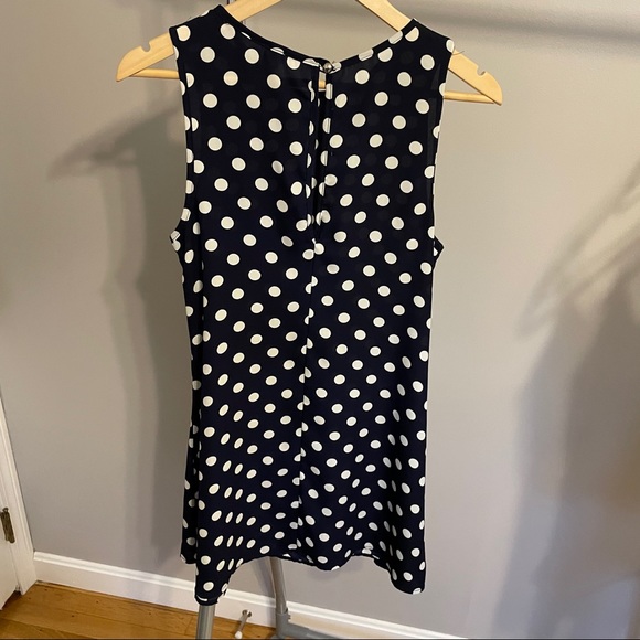 Blue and White Polka Dot Dress - Picture 3 of 5